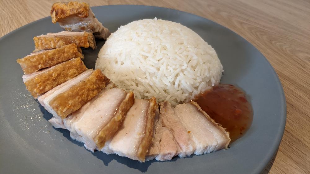 Poitrine de porc croustillante 